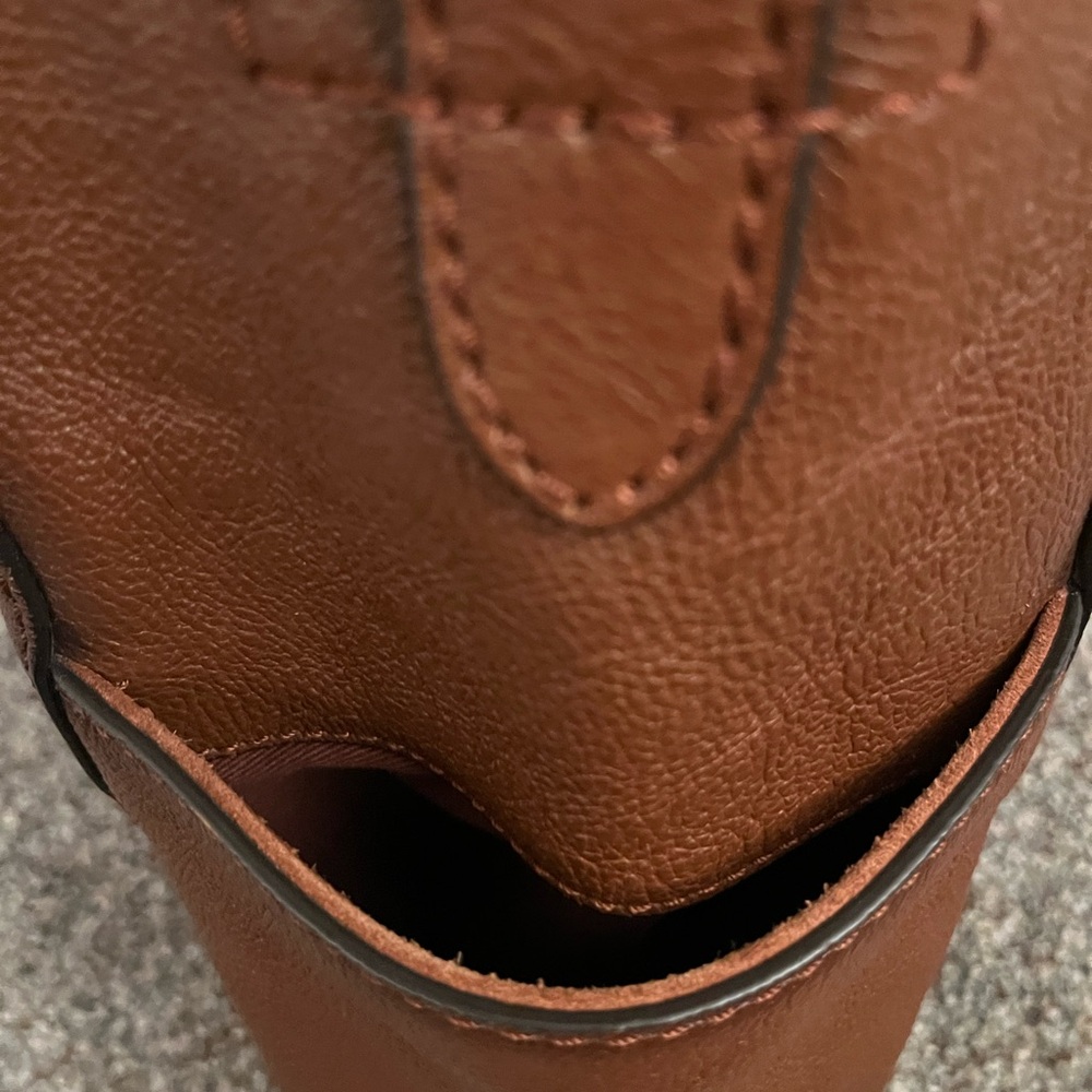 Frye Brown Leather Hobo Shoulder Bag - Picture 7 of 14